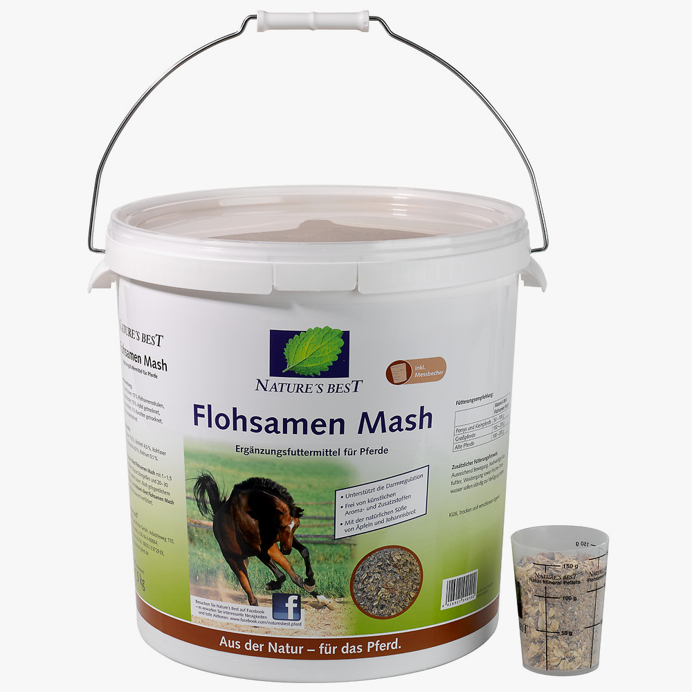 Nature´s Best Flohsamen Mash, 7,5 kg Eimer ab € 43,90 im bei