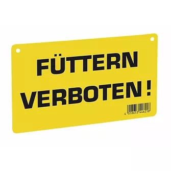 Produkt Bild Warnschild "Füttern verboten" 1