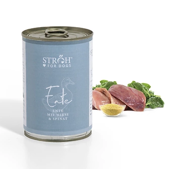 STRÖH for Dogs - Ente 400g 6er Pack