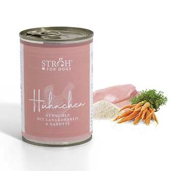 Produkt Bild STRÖH for Dogs - Hühnchen 400g 1