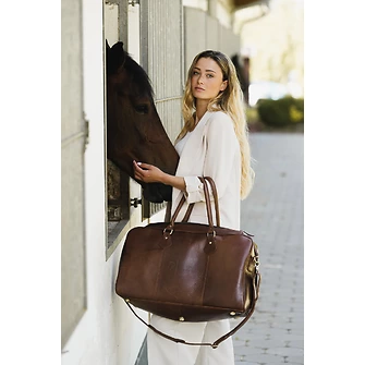 La Vinique Equestrian Fashion Weekender Ledertasche