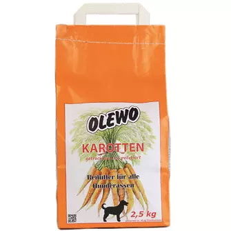 Produkt Bild Olewo für Hunde Karottenbeifutter - 2,5kg 1