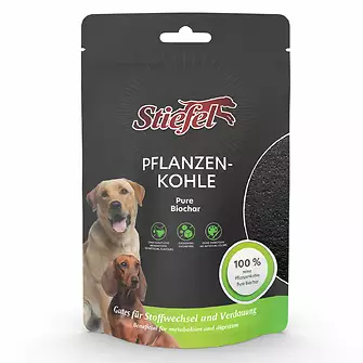 Produkt Bild STIEFEL Pflanzenkohle HUND 50g 1